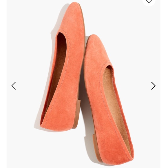 Madewell Shoes - NWT Madewell Reed pink suede ballet flat 8